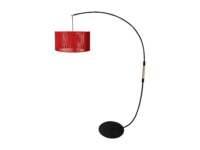 Candeeiro de Pé TOSEL ETOILES metal certo vermelho D20 x  H90  cm