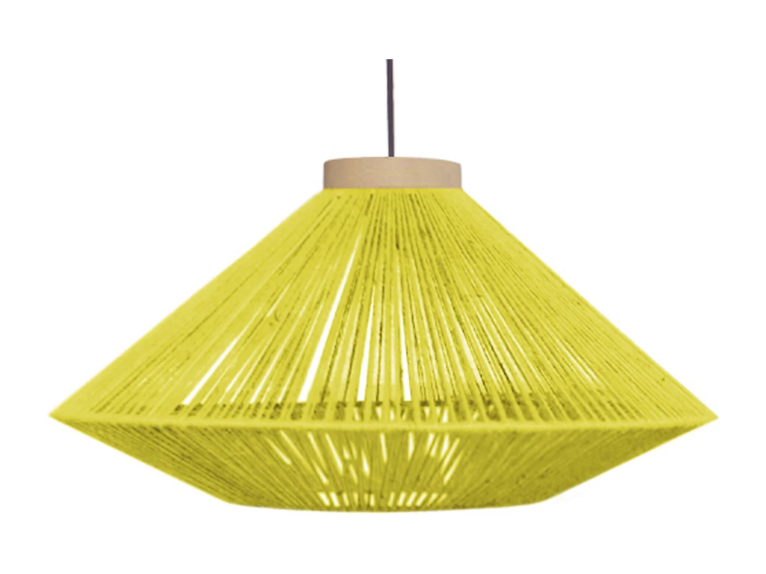 Lámpara de Pie TOSEL ,metal,madera,AMARILLO,A195xD43xP110 cm