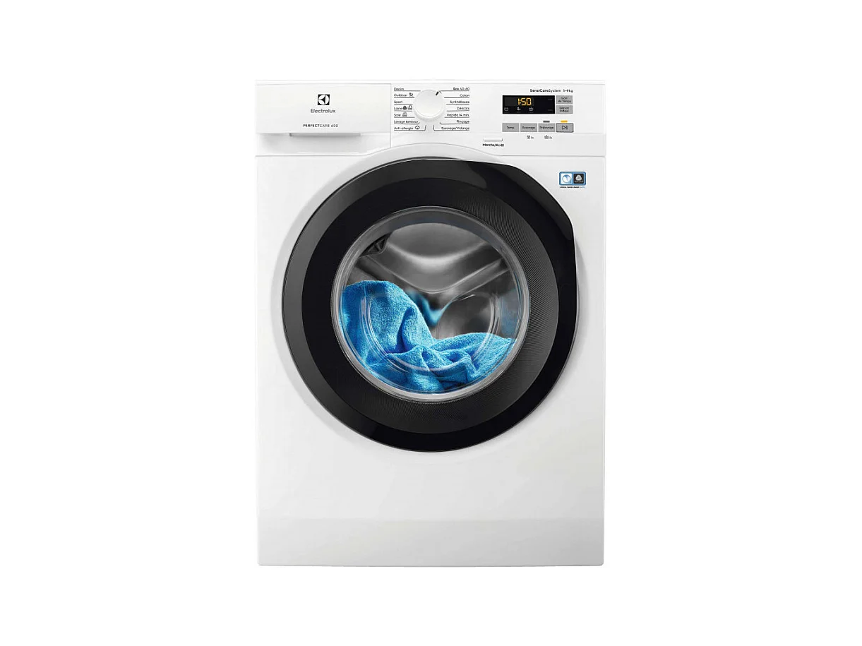 Lave-linge frontaux 9 kgkg 68.6 LL ELECTROLUX 1400tr/min 59.7 cmcm C, EW6F1495FC