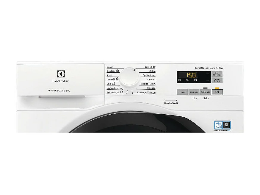 Lave-linge frontaux 9 kgkg 68.6 LL ELECTROLUX 1400tr/min 59.7 cmcm C, EW6F1495FC