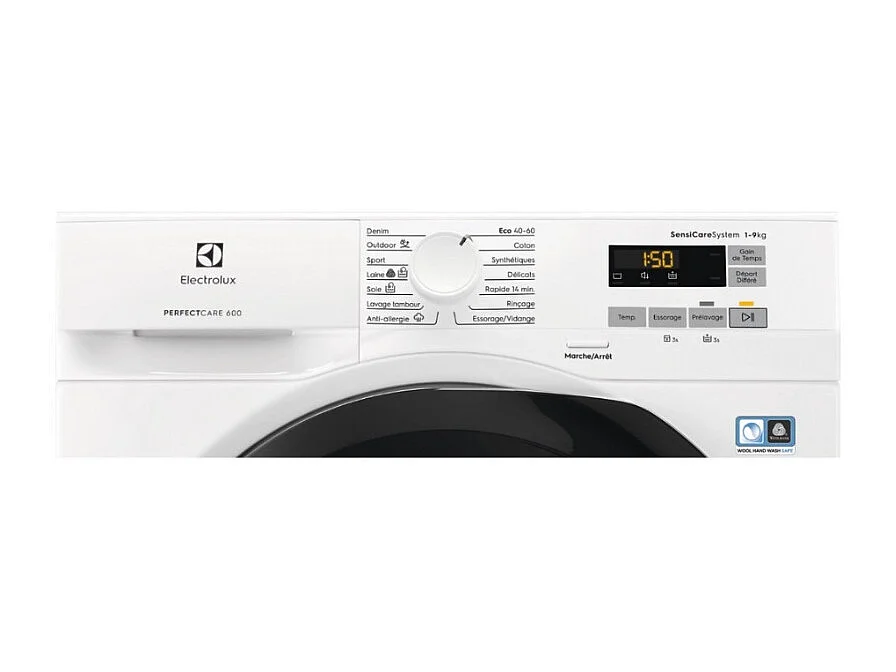 Lave-linge frontaux 9 kgkg 68.6 LL ELECTROLUX 1400tr/min 59.7 cmcm C, EW6F1495FC
