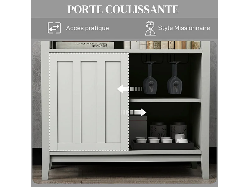 Buffet de bar et cuisine JILL gris