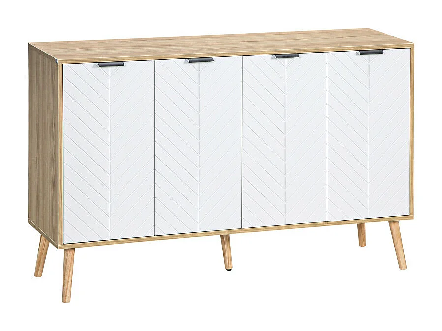 Buffet scandinave OLAF bois et blanc