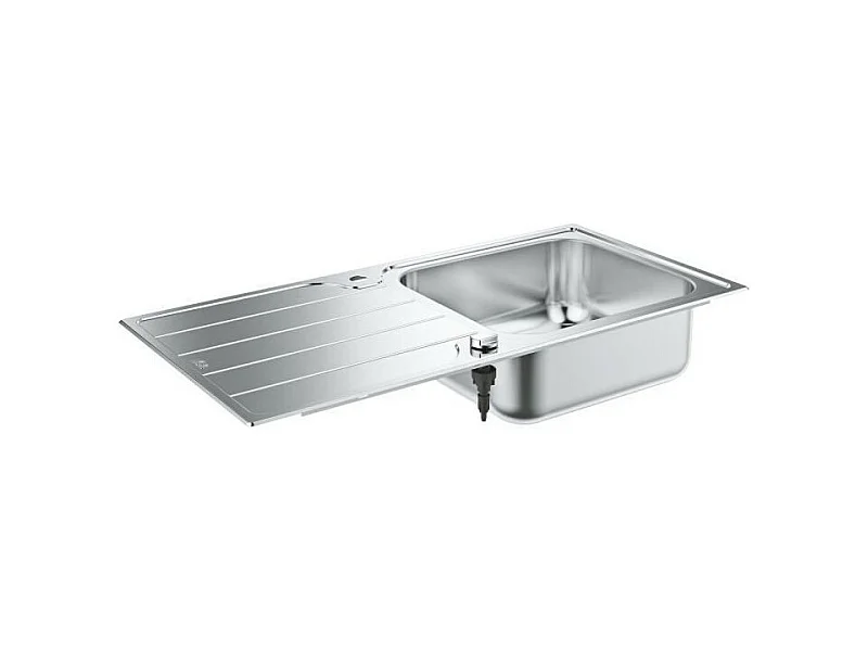 Fregadero GROHE 1 seno con escurridor reversible en acero inoxidable K500 31563SD1