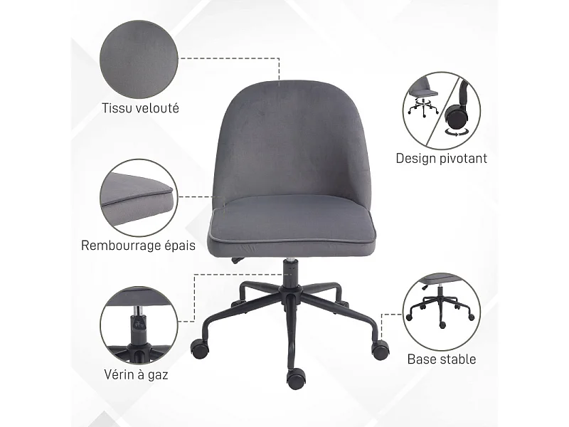 Siège de bureau ARI gris