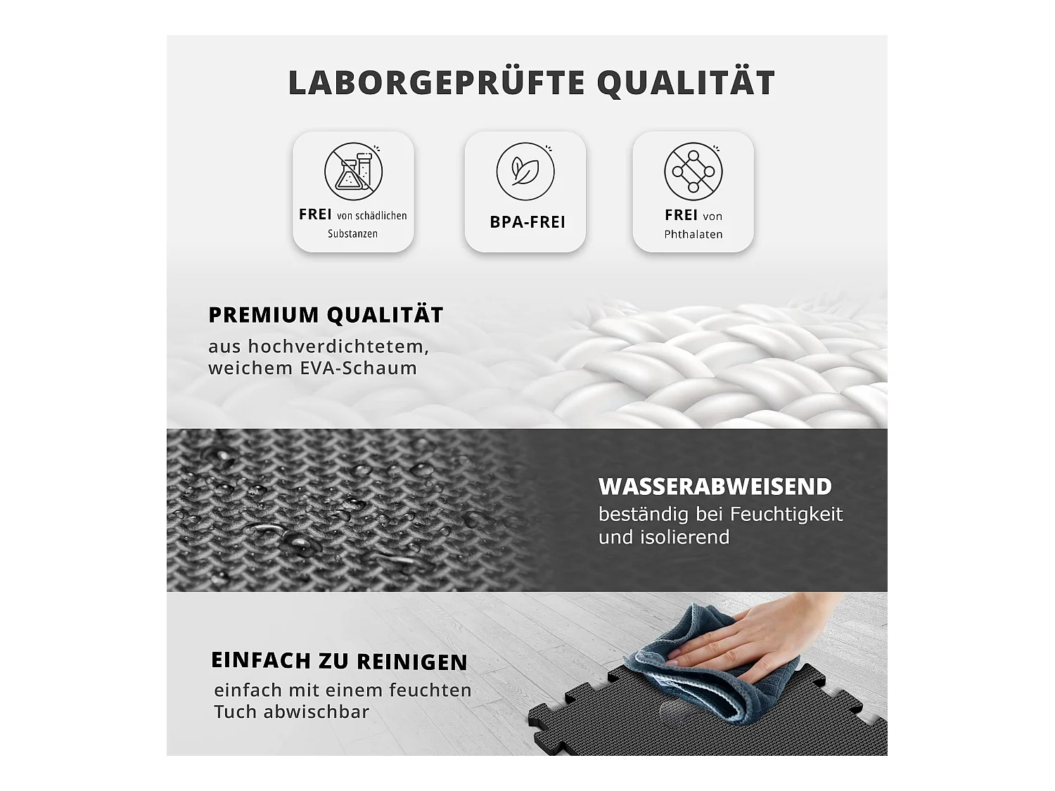 Schutzmatten Bodenschutzmatte Set Sportmatte
