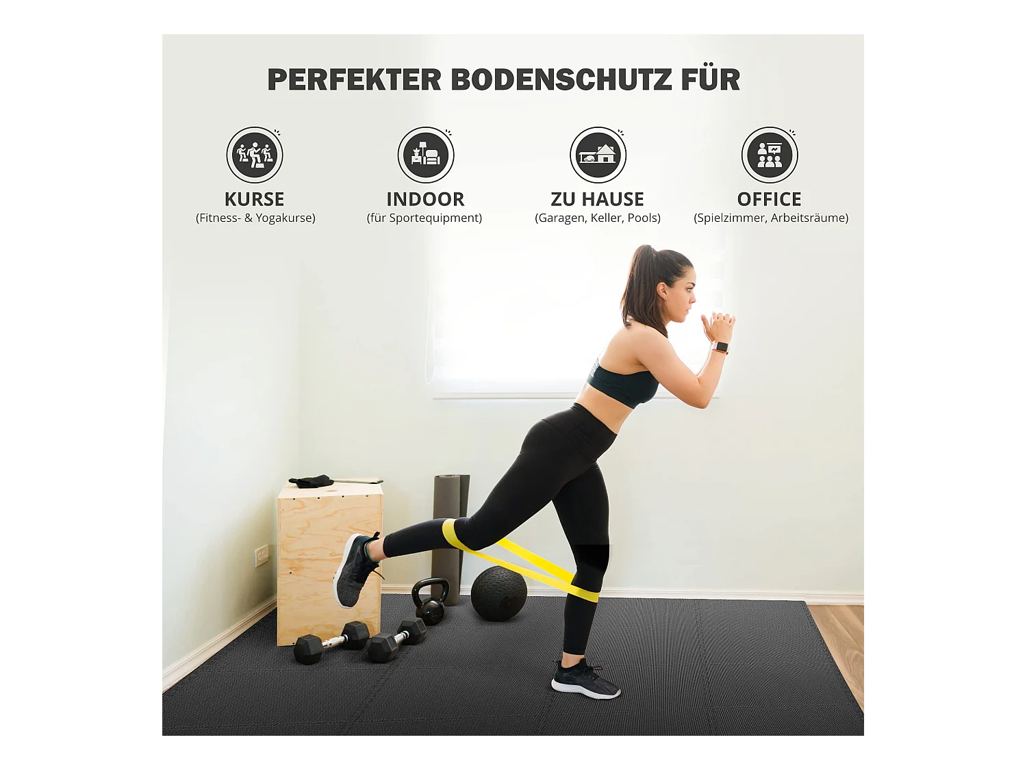 Schutzmatten Bodenschutzmatte Set Sportmatte