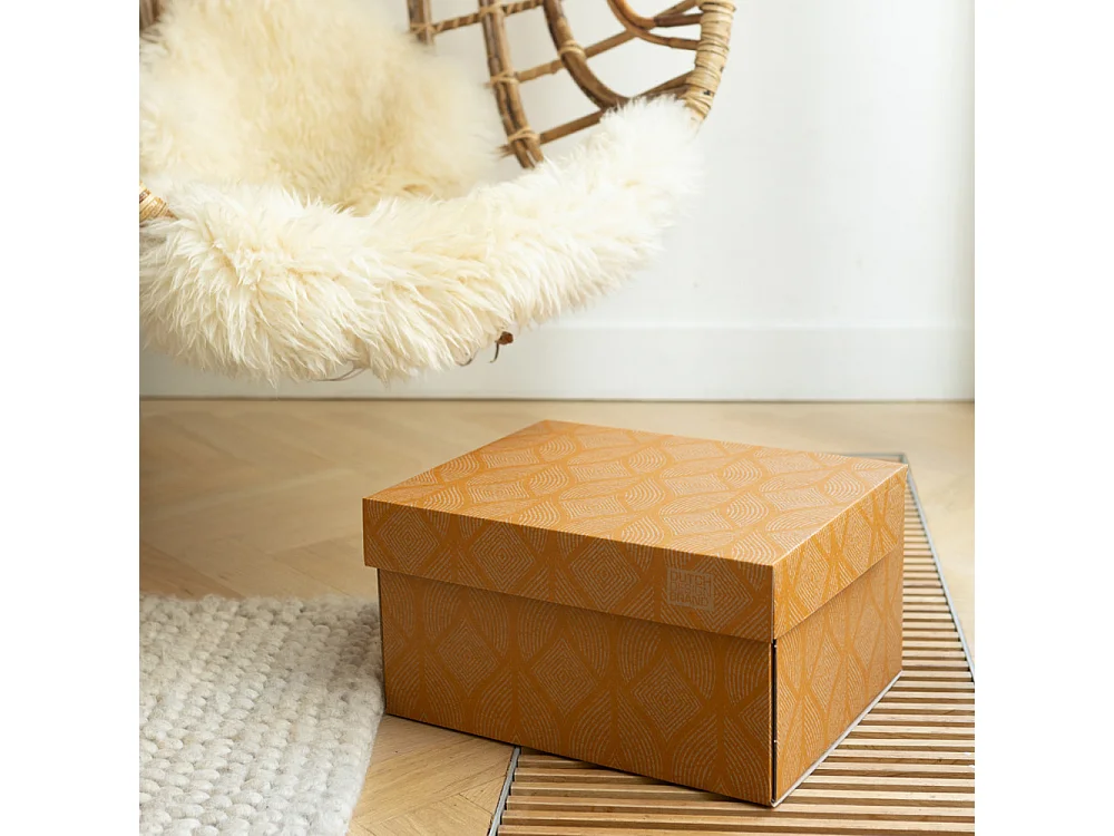 Boite de rangement Cordoba Terra 39,5x32x21cm Orange  Dutch Design Brand