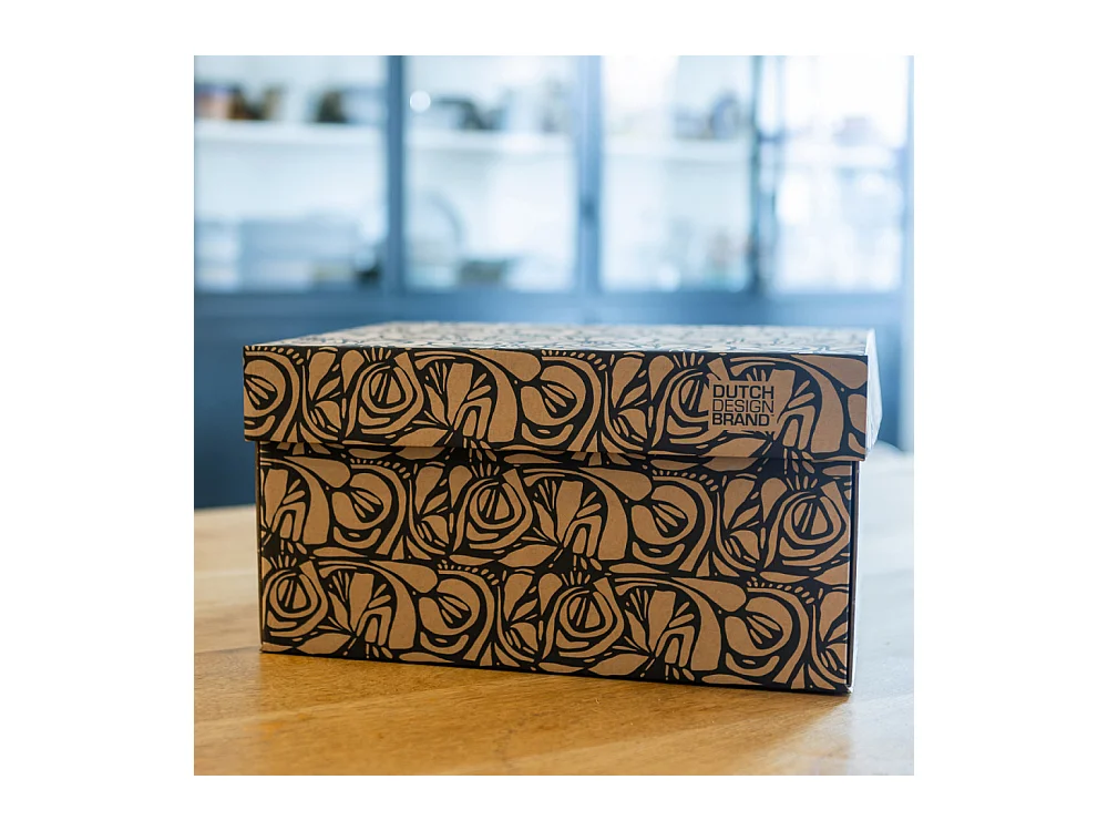 Boite de rangement Classic Roots 39,5x32x21cm Noir  Dutch Design Brand