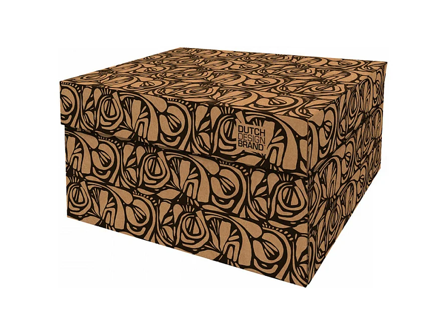 Boite de rangement Classic Roots 39,5x32x21cm Noir  Dutch Design Brand