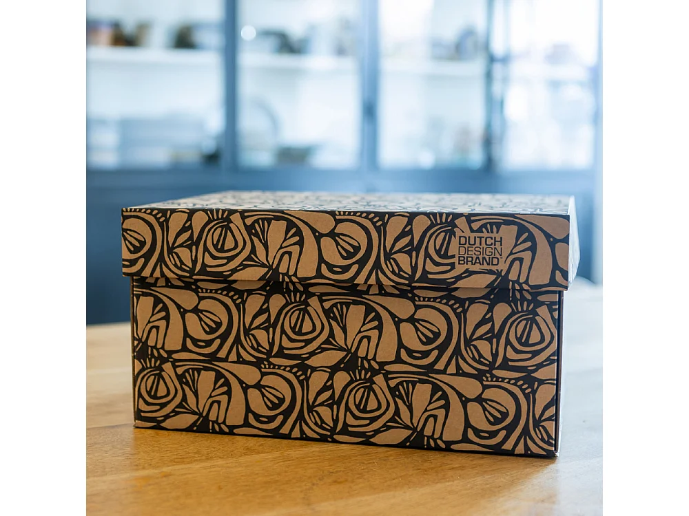 Boite de rangement Classic Roots 39,5x32x21cm Noir  Dutch Design Brand