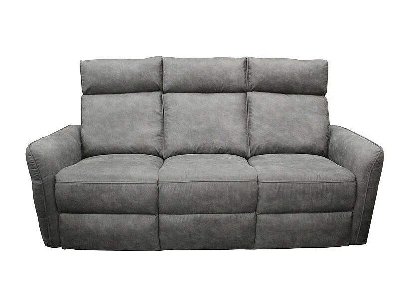 Canapé 3 places électrique relax gris anthracite Lito