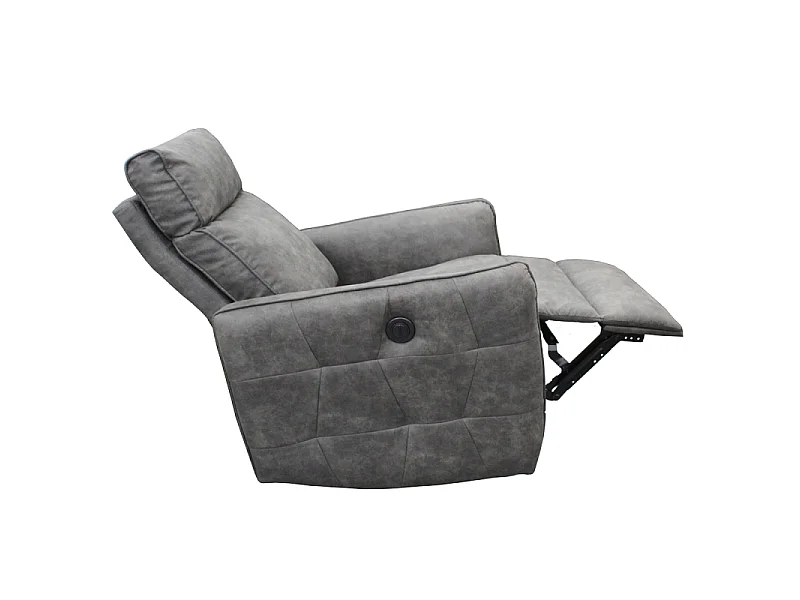 Fauteuil électrique relax gris anthracite Lito