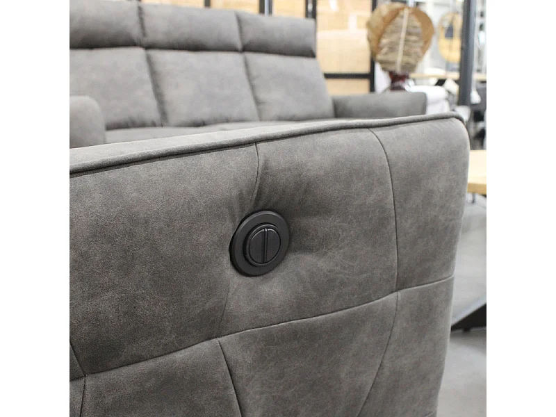 Fauteuil électrique relax gris anthracite Lito