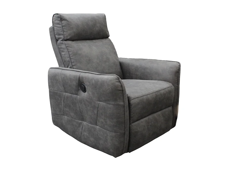Fauteuil électrique relax gris anthracite Lito