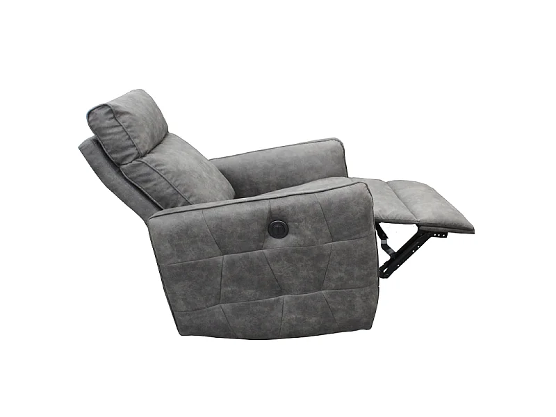 Fauteuil électrique relax gris anthracite Lito