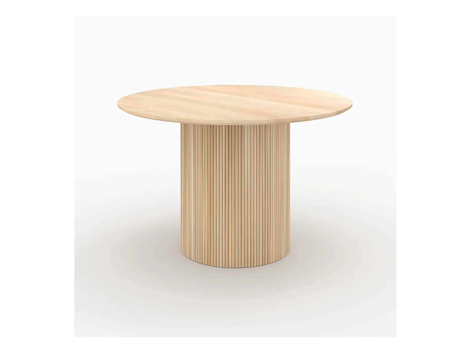 Table ronde 4 personnes en bois de manguier D120 cm - Agathe