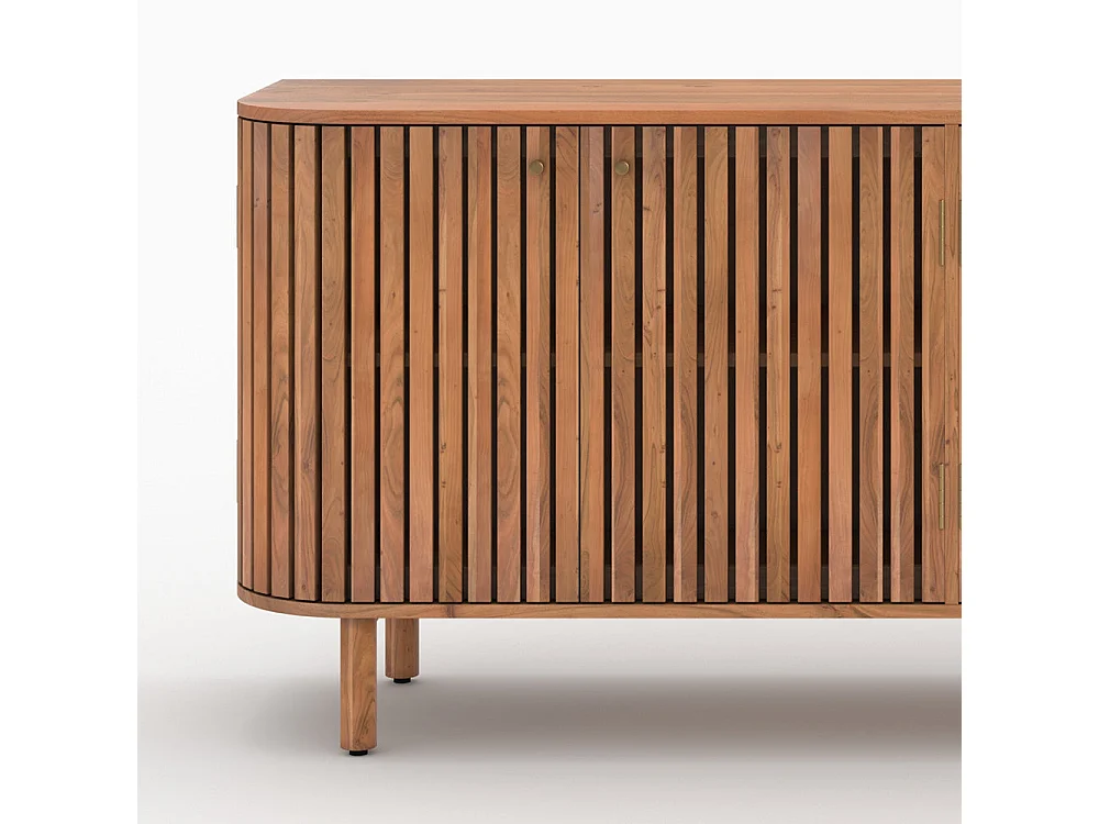 Buffet en bois d'acacia 4 portes - Paola