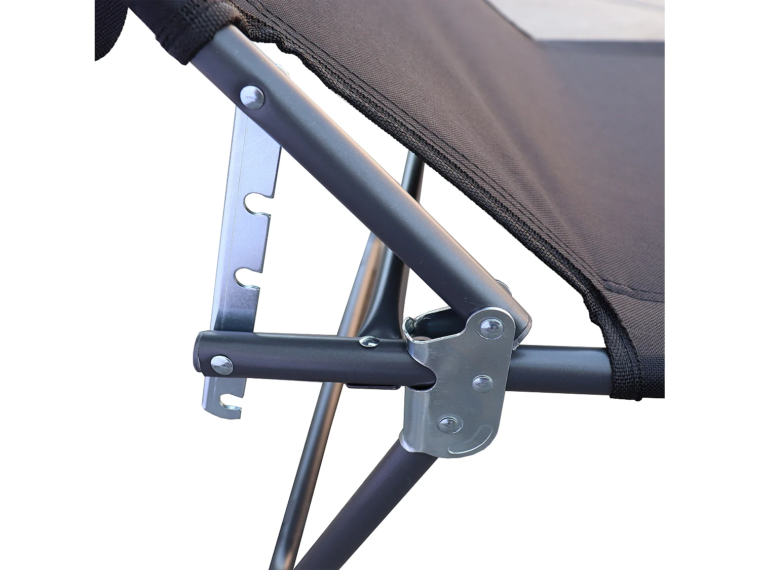 Sun lounger Dach Anthracite L. 185 x H. 24 x W. 55 cm