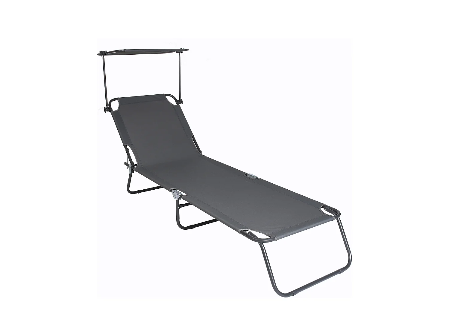 Sun lounger Dach Gray L. 185 x H. 24 x W. 55 cm