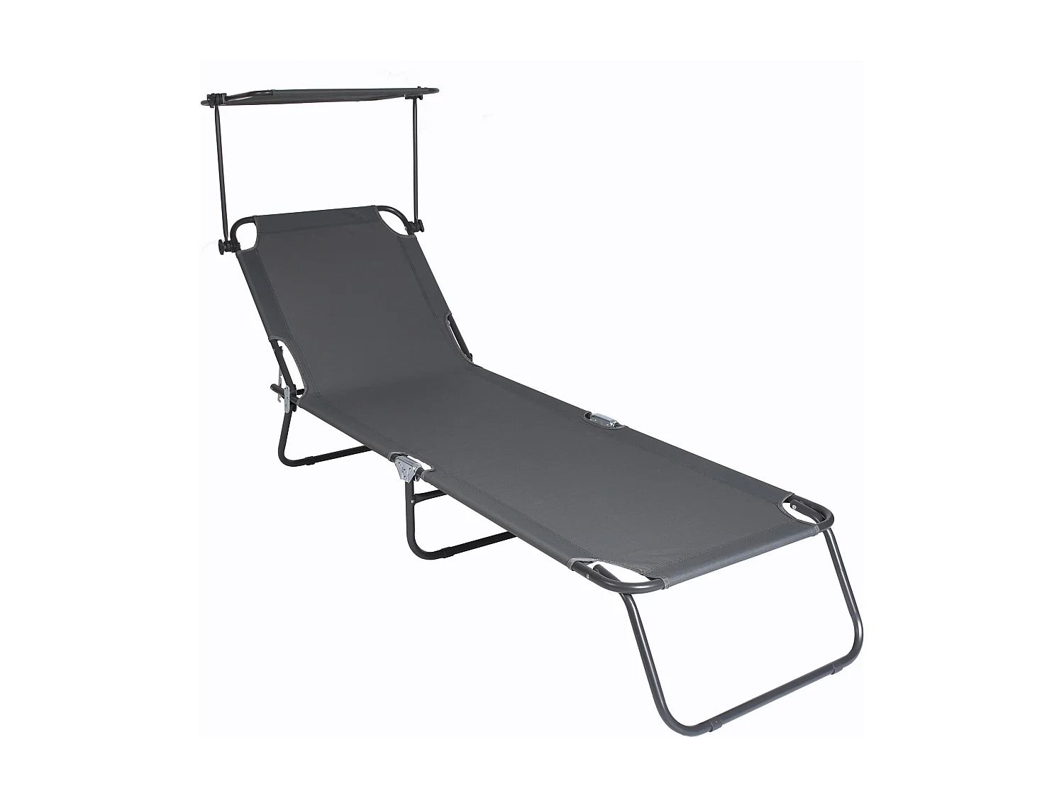 Sun lounger Dach Gray L. 185 x H. 24 x W. 55 cm