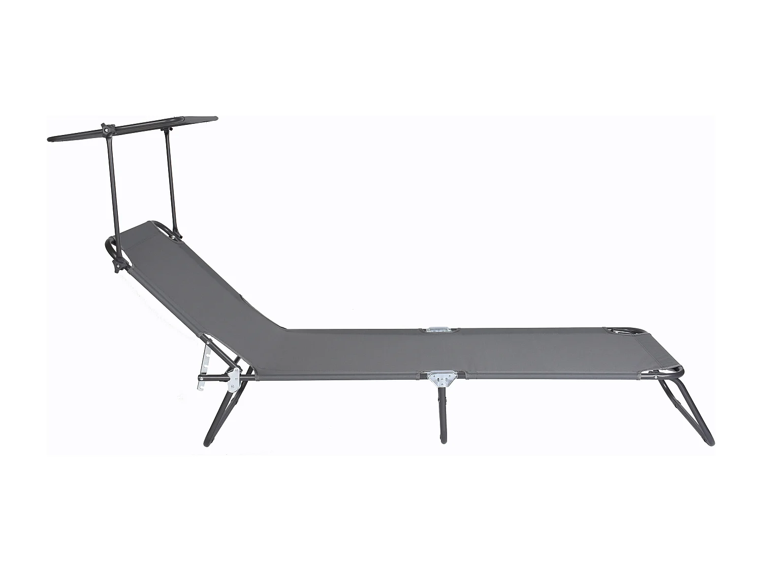 Sun lounger Dach Gray L. 185 x H. 24 x W. 55 cm