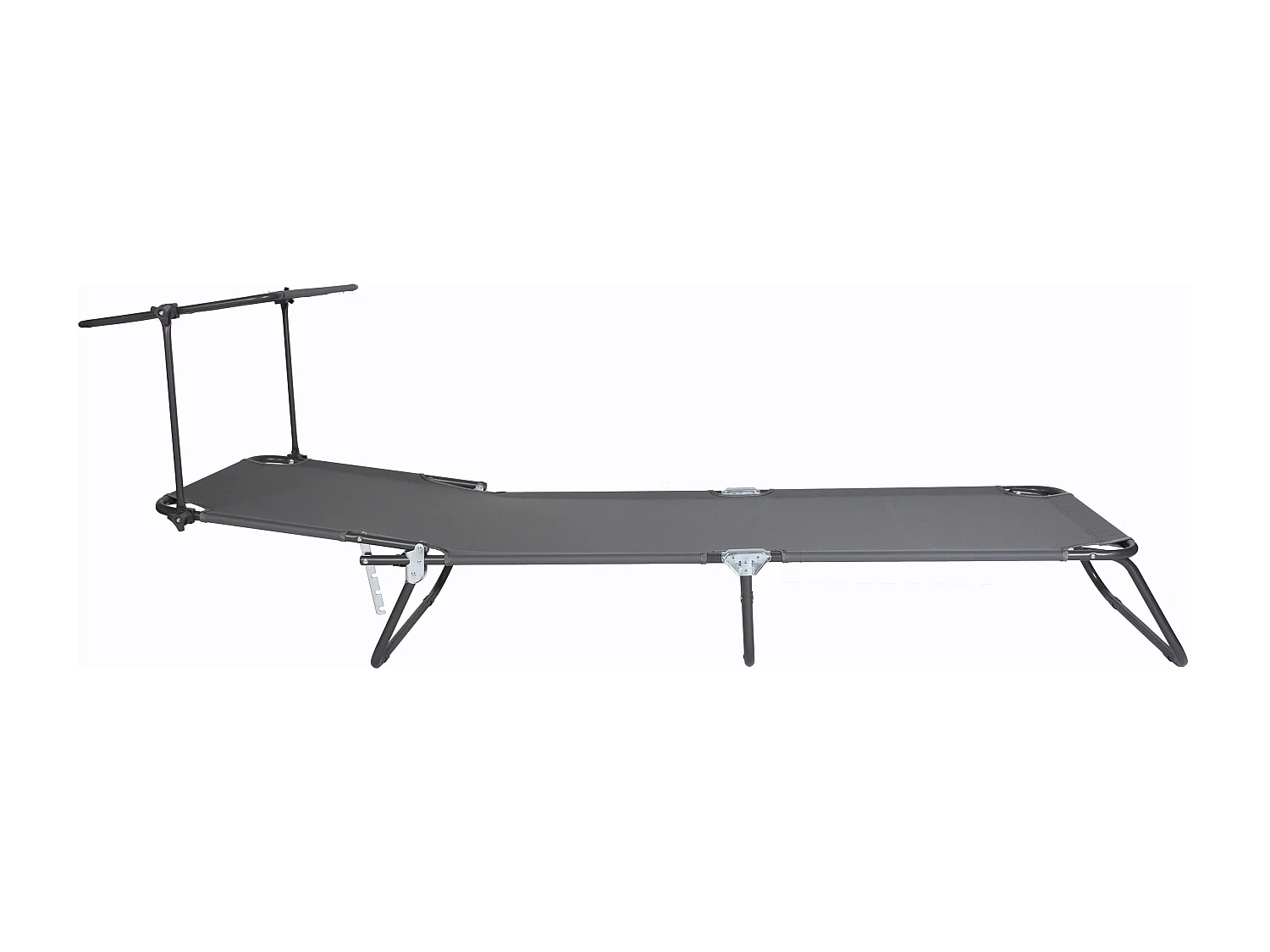 Sun lounger Dach Gray L. 185 x H. 24 x W. 55 cm