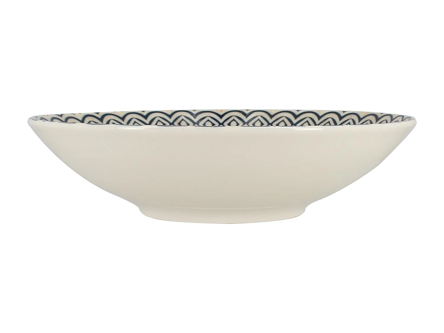 Novastyl - Lot 6 Assiettes Calottes Byzance 21cm En Porcelaine