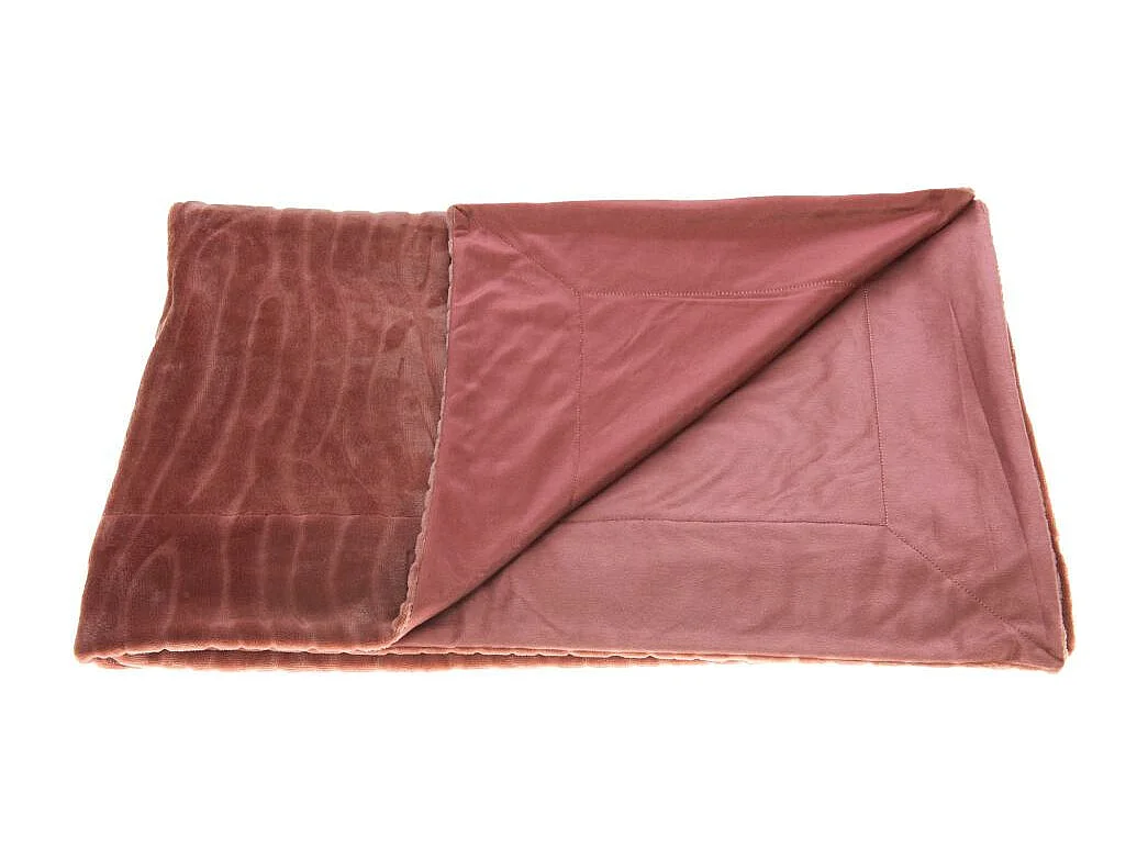 Plaid Lou bois de rose 130x170 cm