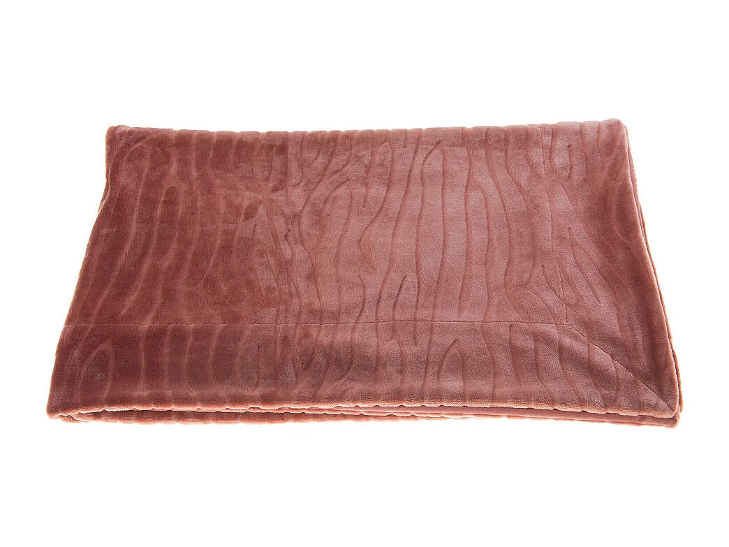 Plaid Lou bois de rose 130x170 cm