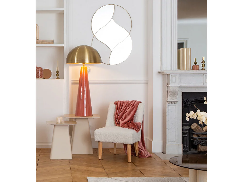 Plaid Lou bois de rose 130x170 cm