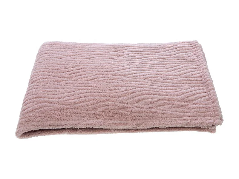 Plaid Cocoon vieux rose 130x170 cm