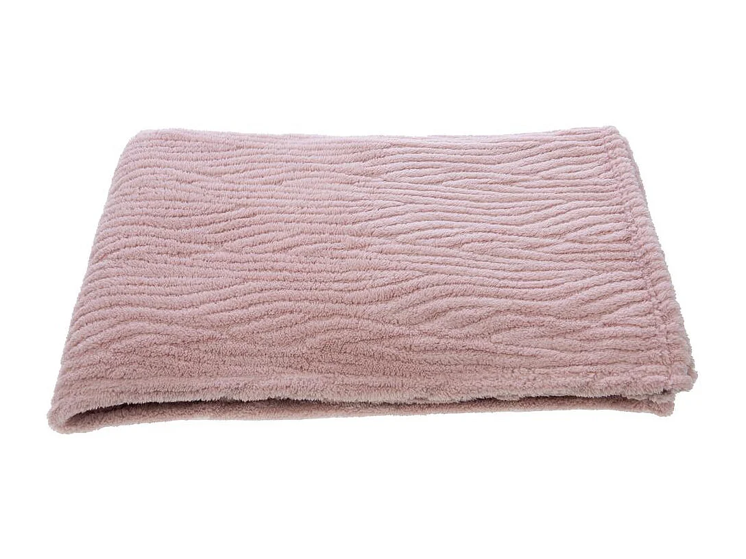 Plaid Cocoon vieux rose 130x170 cm