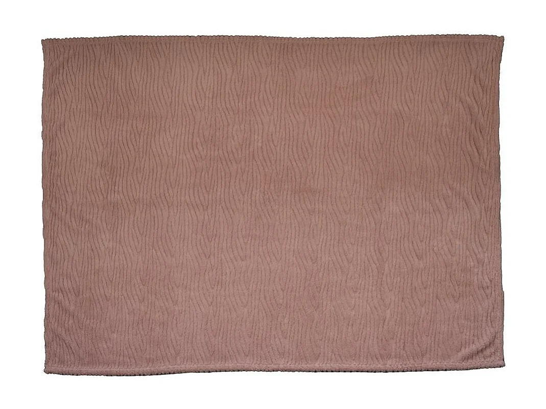 Plaid Cocoon vieux rose 130x170 cm