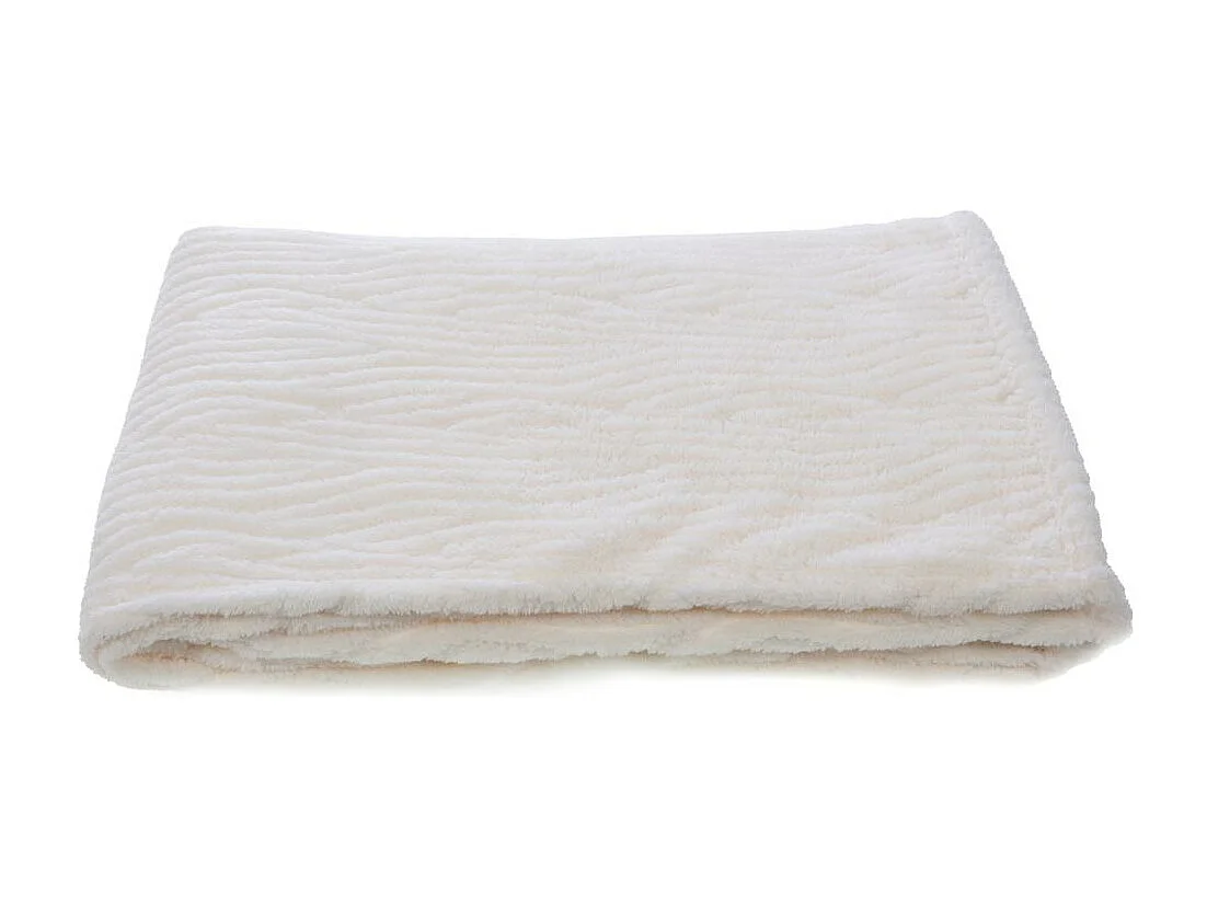 Plaid Cocoon crème 130x170 cm