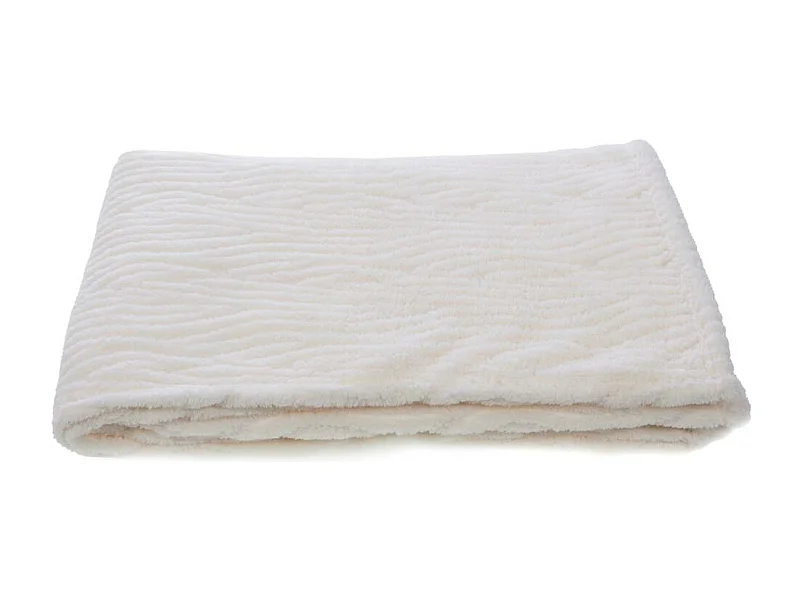 Plaid Cocoon crème 130x170 cm