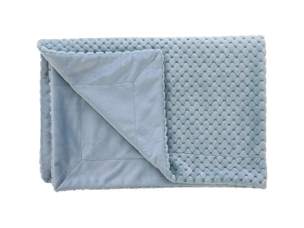 Plaid enfant Rétro bleu 100x75 cm