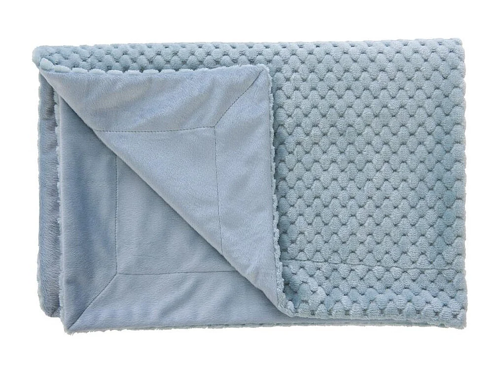 Plaid enfant Rétro bleu 100x75 cm