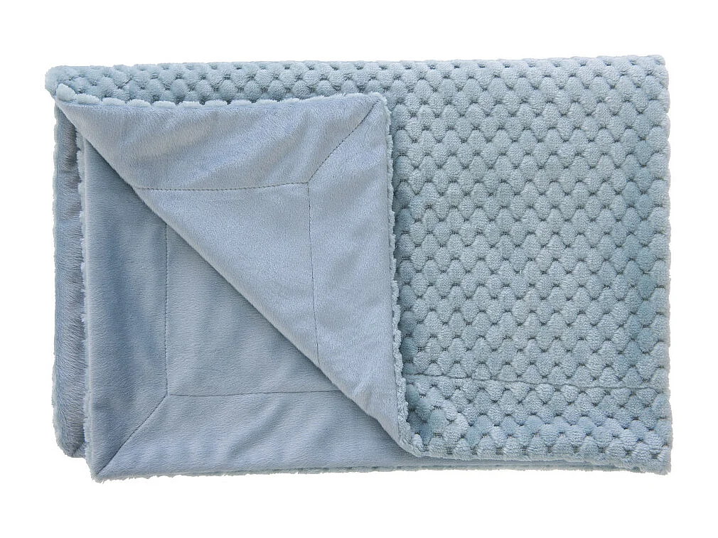 Plaid enfant Rétro bleu 100x75 cm