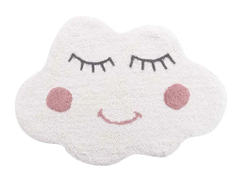 Tapis Déco Enfant "Wendy" 60x90cm Blanc