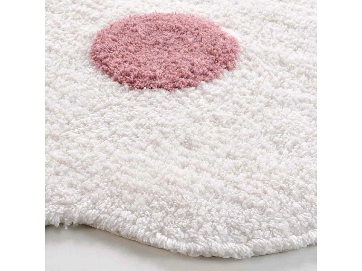 Tapis Déco Enfant "Wendy" 60x90cm Blanc