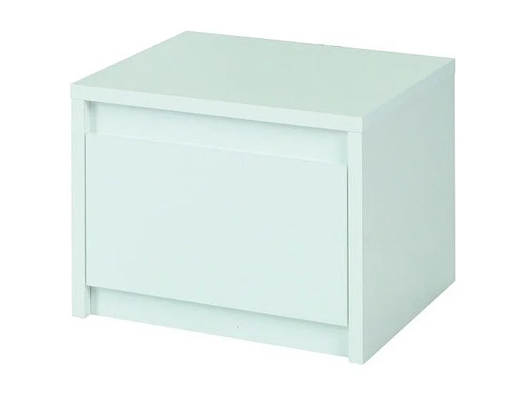 Ensemble chambre VERONA : Lit 180 cm, commode 3 tiroirs, tables de chevet, armoire 4 portes, blanc brillant