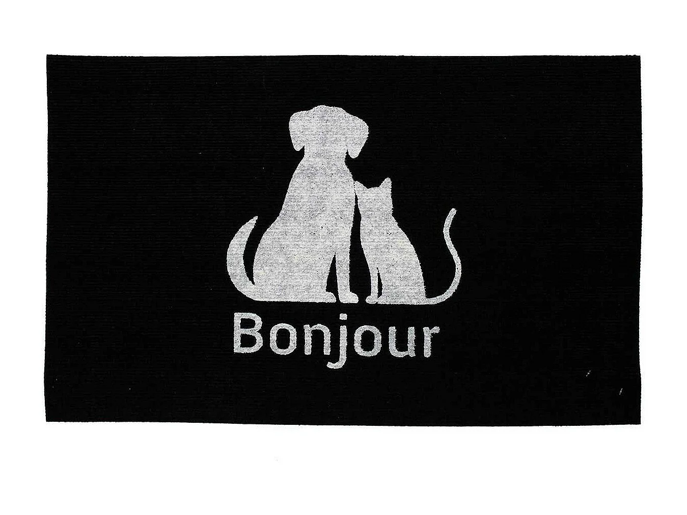 Tapis Imprimé Phosphorescent "Benji" 45x70cm Noir
