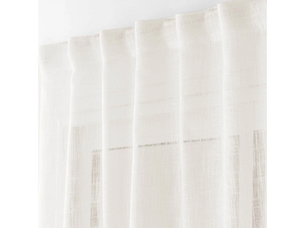 Rideau Voilage à Passants "Haltona" 140x240cm Naturel