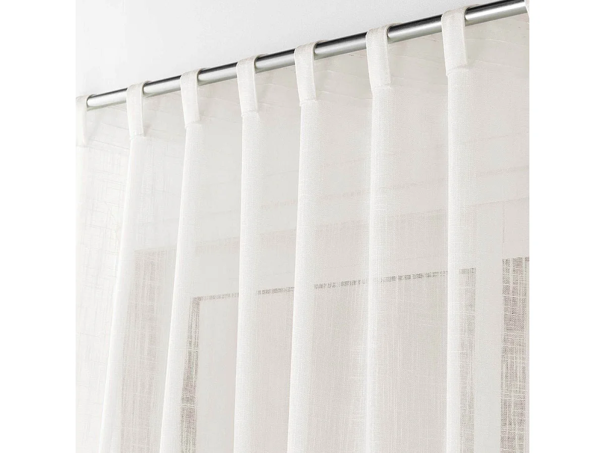 Rideau Voilage à Passants "Haltona" 140x240cm Naturel