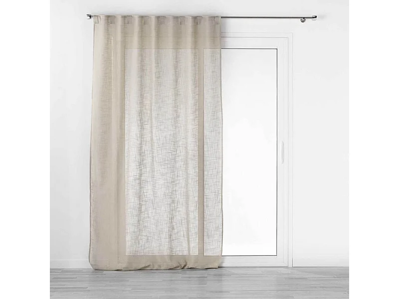 Rideau Voilage à Passants "Haltona" 140x240cm Noisette
