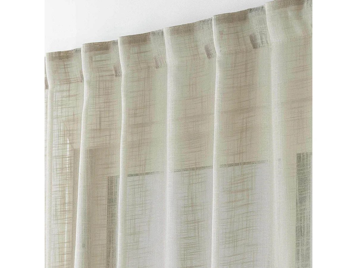 Rideau Voilage à Passants "Haltona" 140x240cm Noisette