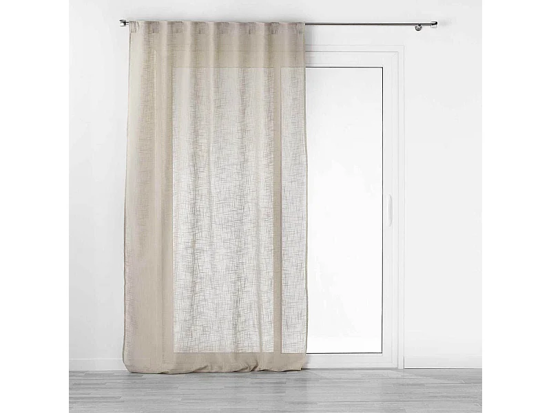 Rideau Voilage à Passants "Haltona" 140x240cm Noisette