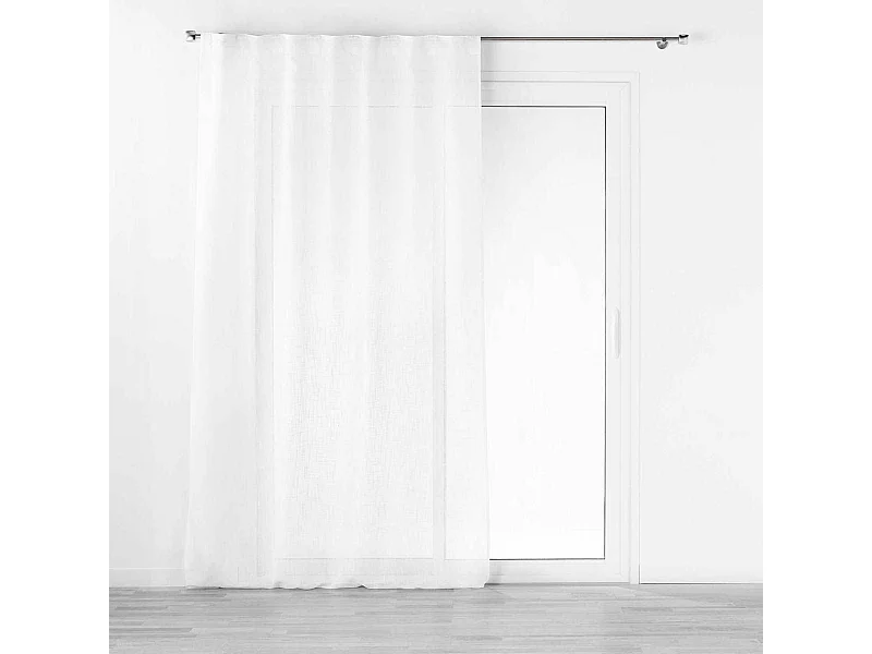 Rideau Voilage à Passants "Haltona" 140x240cm Blanc