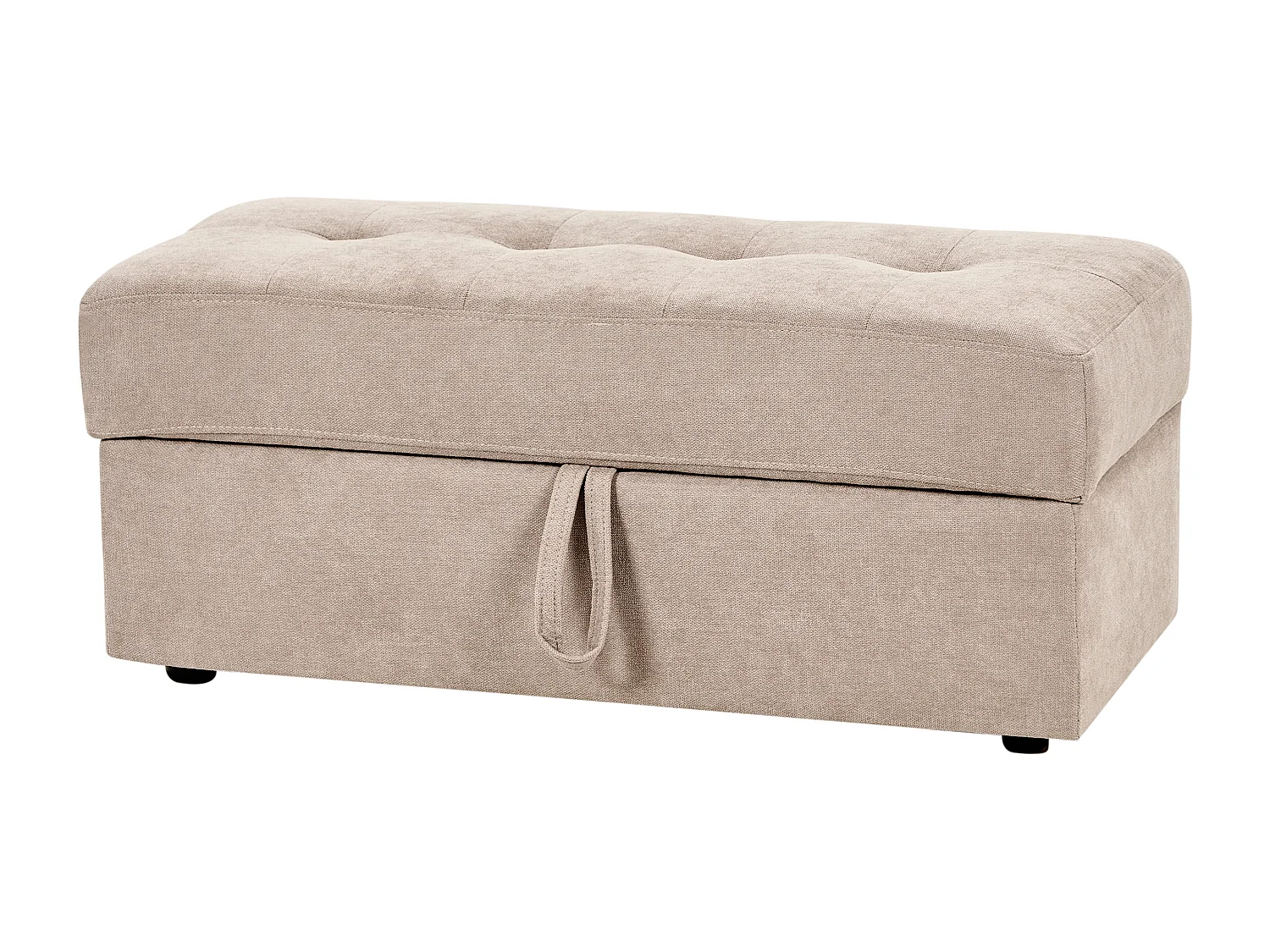 Sofa rozkładana FALSTER Jasnobrązowy ze schowkiem dla 3 osób